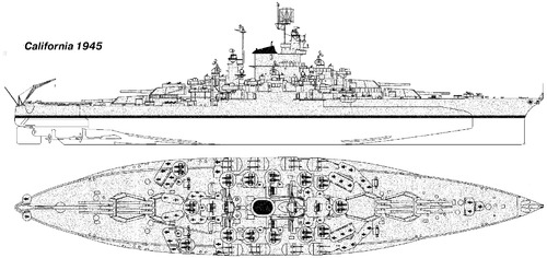 USS BB-44 California [Battleship] (1945)