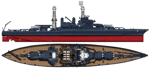 USS BB-48 West Virginia (Battleship) (1941)
