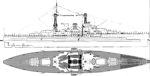 USS BB-49 South Dakota 1929