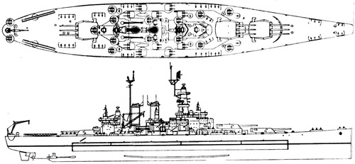 USS BB-55 North Carolina (Battleship) (1945)