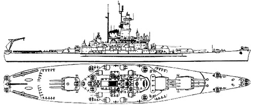 USS BB-57 South Dakota [Battleship]