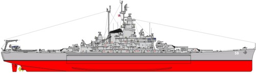 USS BB-59 Massachusetts