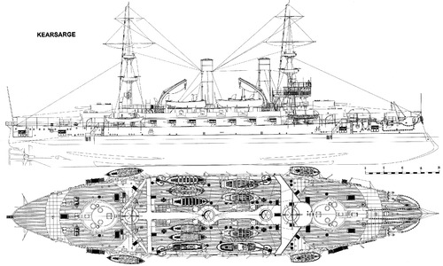 USS BB-5 Kearsarge (Battleship) (1901)