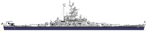 USS BB-60 Alabama 1943 [Battleship]