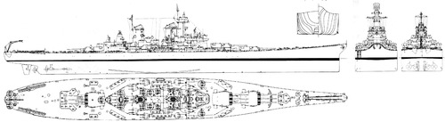 USS BB-61 Iowa (Battleship) (1943)