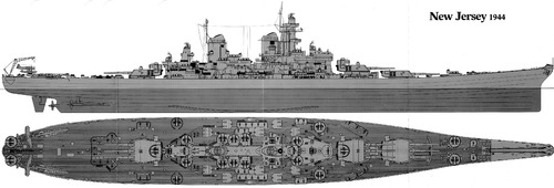 USS BB-62 New Jersey (Battleship) (1944)