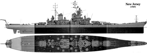 USS BB-62 New Jersey (Battleship) (1969)