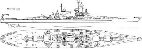 USS BB-67 Montana (Stillborn Battleship)