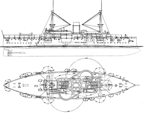 USS Texas 1895 (2nd Class Battleship)