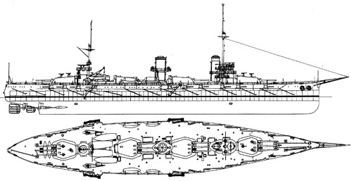 Russia - Imperatritsa Ekaterina Velikaya 1915 (Battleship)