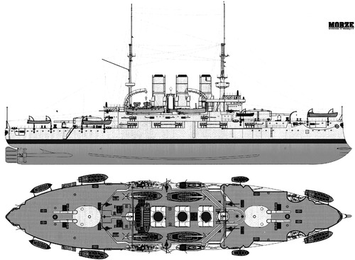 Russia- Panteleimon 1910 - ex Potemkin (Battleship)