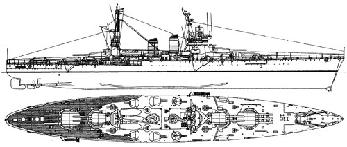 USSR Novorossiysk 1952 [ex RN Giulio Cesare Battleship]