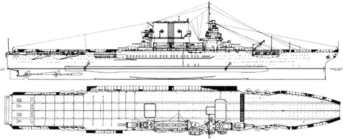 USS CV-3 Saratoga 1936