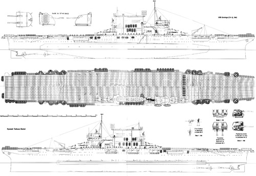 USS CV-3 Saratoga (Aircraft Carrier) (1943)