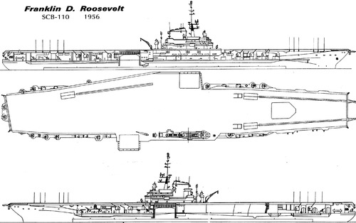 USS CV-42 Franklin D. Roosevelt (Aircraft Carrier) (1956)