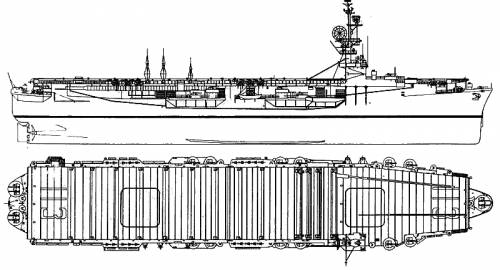 USS CVE-113 Puget Sound (Escort Aircraft Carrier)