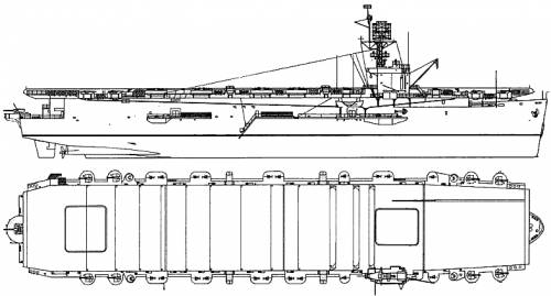 USS CVE-72 Tulagi (Escort Aircraft Carrier)