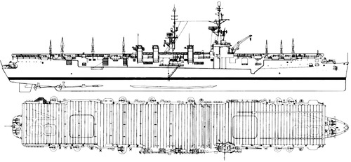 USS CVL-48 Saipan 1945 [Light Carrier]