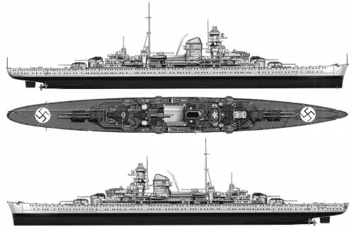 DKM Admiral Hipper (Heavy Cruiser) (1940)