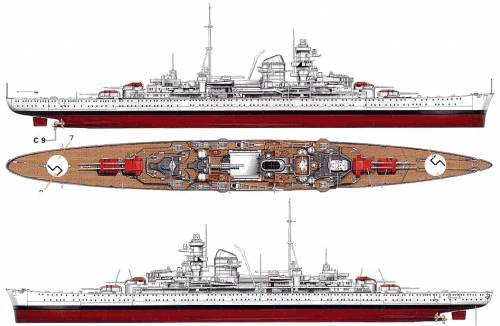 DKM Admiral Hipper (Heavy Cruiser) (1940)