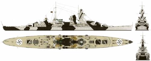 DKM Admiral Hipper (Heavy Cruiser) (1941)