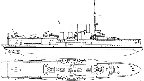 SMS Roon 1918 (Armored Cruiser)