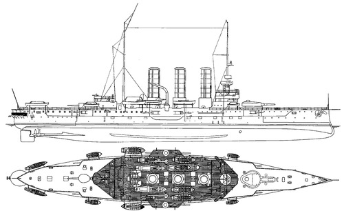 SMS Sankt Georg 1918 (Armored Cruiser)