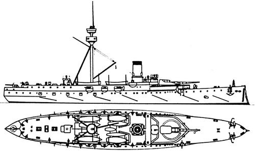 IJN Hashidate 1895 (Protected Cruiser)