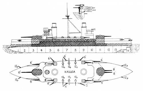 IJN Kasuga (Armored Cruiser) (1905)