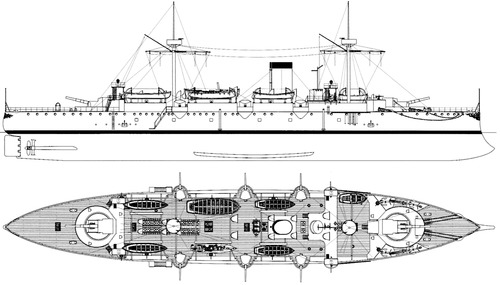 IJN Naniwa 1898 [2nd-class Cruiser]