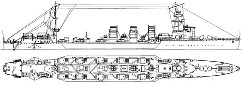 IJN Oi 1941 [Kuma-class Light Cruiser]