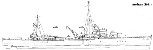 HMS Arethusa 1941 [Light Cruiser]