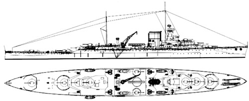 HMS Effingham D98 1940 [Heavy Cruiser]