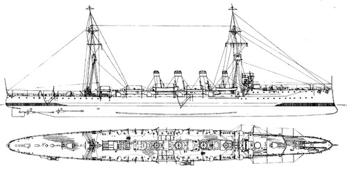 HMS Glasgow 1910 (Light Cruiser)