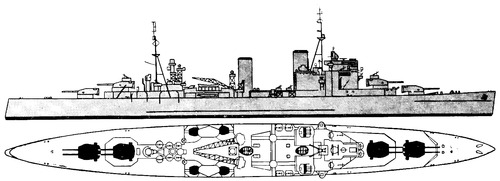 HMS London 1941 [Heavy Cruiser]