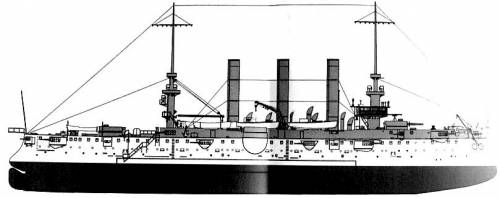 USS ACR-3 Brooklyn (Armoured Cruiser) (1898)