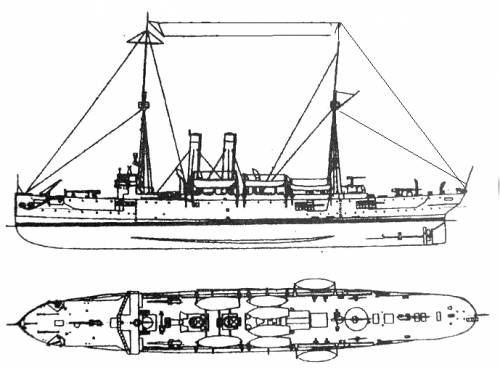 USS C-19 Cleveland (Protected Cruiser)