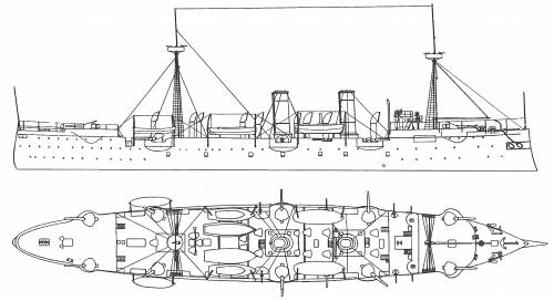 USS C-3 Baltimore (Protecred Cruiser) (1890)