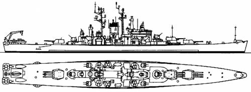 USS CA-134 Des Moines (Heavy Cruiser) (1948)