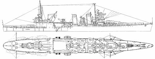 USS CA-34 Astoria (Heavy Cruiser) (1939)