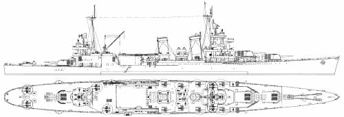 USS CA-38 Minneapolis (Heavy Cruiser) (1943)