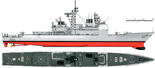 USS CG-47 Ticonderoga (Missile Cruiser) (1983)