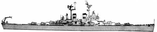 USS CL-145 Roanoke (AA Light Cruiser) (1957)