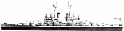 USS CL-21 Cleveland (Light Cruiser) (1940)