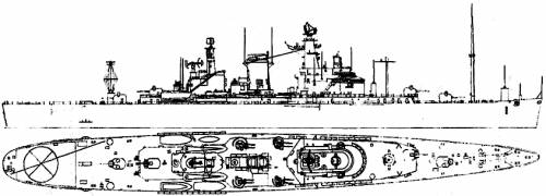 USS CLC-1 Northampton (Heavy Cruiser) (1954)