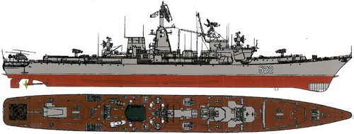 USSR Project 1134B Ochakov Berkut B Kara-class Cruiser