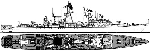 USSR Project 1134B Petropavlovsk Berkut B Kara class Cruiser