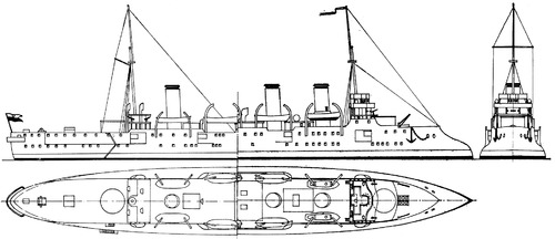ORP Baltic Hulk 1927 [ex NMF d'Entrecasteaux Protected Cruiser]