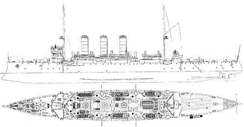 RN Libia 1913 (Protected Cruiser)