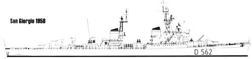 RN San Giorgio 1958 [ex Pompeo Magno Light Cruiser]